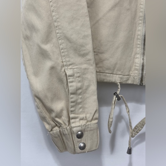 BLANKNYC Bomber/Military Style Jacket in Buff/Cream Color (Medium) - Picture 5 of 11